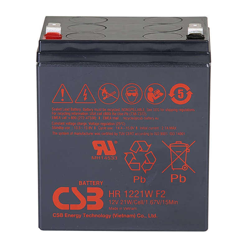 Аккумулятор CSB HR1221W (12В | 21Вт/Эл) Аккумулятор CSB HR1221W (12В | 21Вт/Эл)