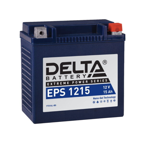 Стартерный аккумулятор Delta EPS 1215 (12В | 15Ач) для мототехники
